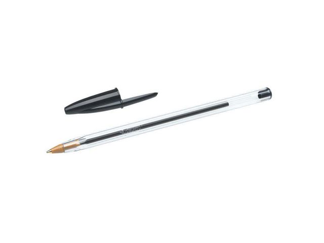 BIC® Kulpenna, Cristal®, mediumspets, 1 mm, svart, st