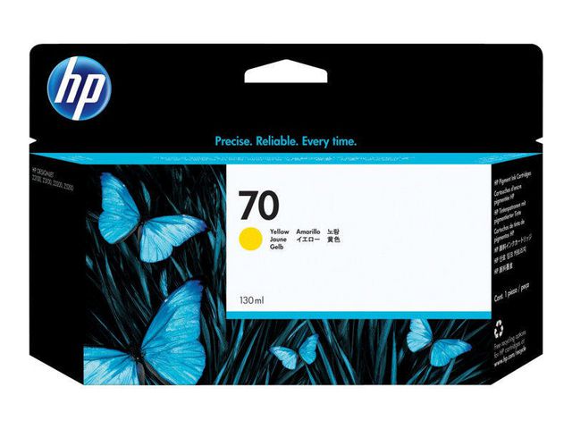 HP Bläckpatron C9454A 70 Gul, st