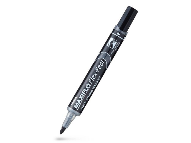 Pentel Whiteboardpenna Maxiflo Flex svart, st