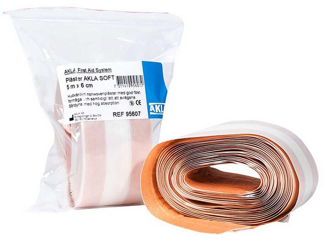 AKLA Plåster soft 1mx6cm, st