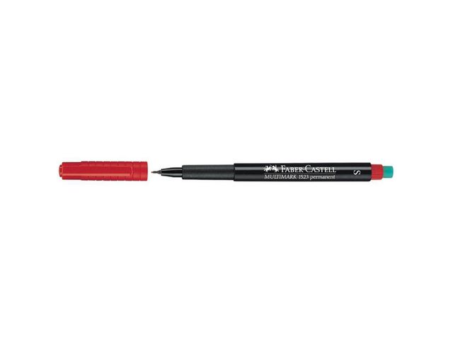 Faber-Castell Märkpenna VF Mulitmark Permanent S röd, st