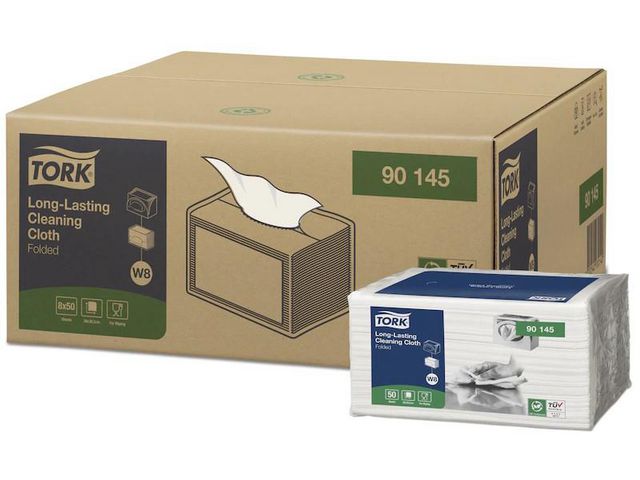 Tork Rengöringsduk Premium W8 Slitstark vit, fp om 50 st