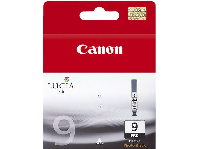 Canon Bläckpatron, 9PBK Lucia, fotosvart, singelförpackning, 1034B001, st