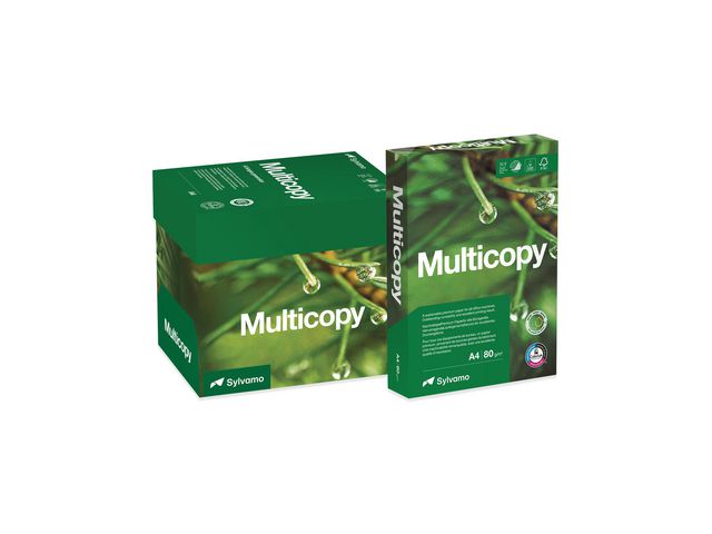 Multicopy Kopieringspapper A4 80g hålat, bunt om 500 blad