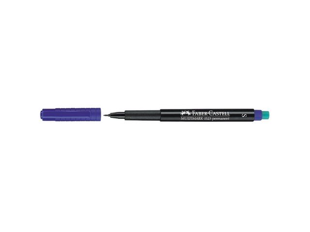 Faber-Castell Märkpenna VF Multimark Permanent S blå, st