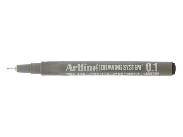 Artline Fineliner EK231 0,1mm svart, st