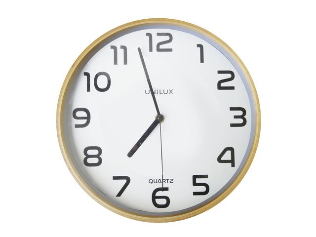 Unilux Väggklocka UNILUX Baltic ø31,5 cm vit, st