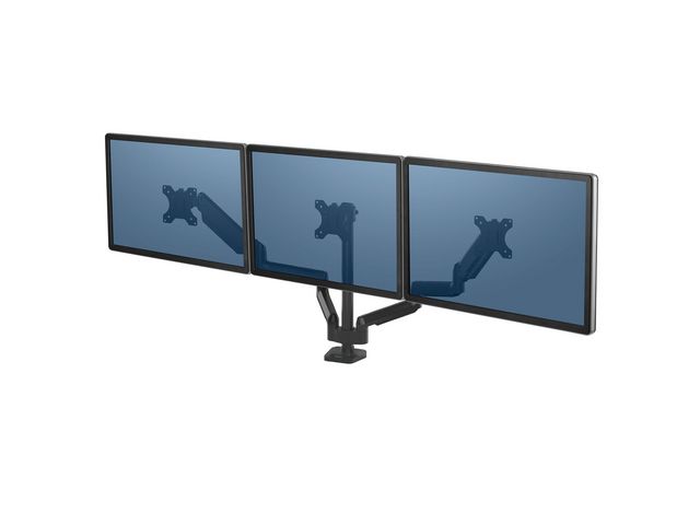 Fellowes Monitorarm Platinum gas trippel, st