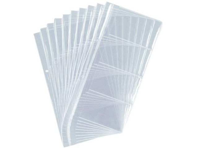 Durable Visitkortsficka, VISIFIX CENTIUM, 57 x 90 mm, rymmer 8 kort, genomskinlig, fp om 10 st
