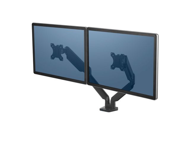 Fellowes Monitorarm Platinum gas dubbel, st