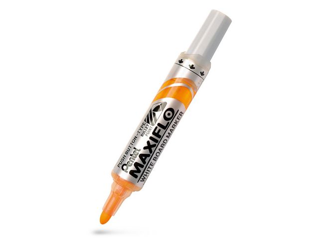 Pentel Whiteboardpenna Maxiflo rund gul, st