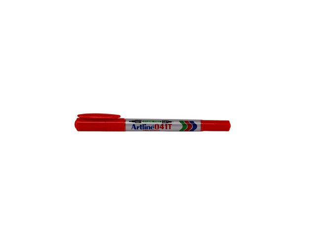 Artline Märkpenna Rund 041T 2-i-1 röd, st
