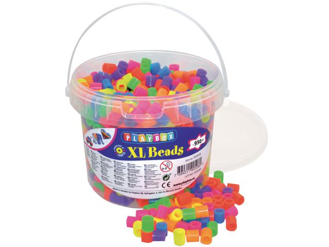 PLAYBOX Maxipärlor neon, fp om 950 st