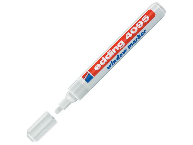 edding Griffeltavelpenna 4095 med 2–3 mm, vit, st