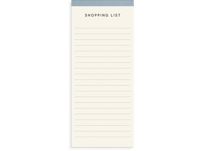 Burde Shoppinglista textilomslag, st