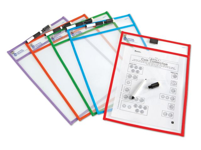 Write & Erase plastficka, fp om 5 st