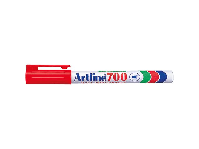 Artline Märkpenna Rund 700 Perm. 0,7 röd, st