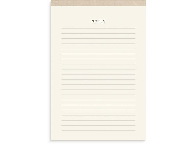 Burde Anteckningsblock textil A5 beige, st