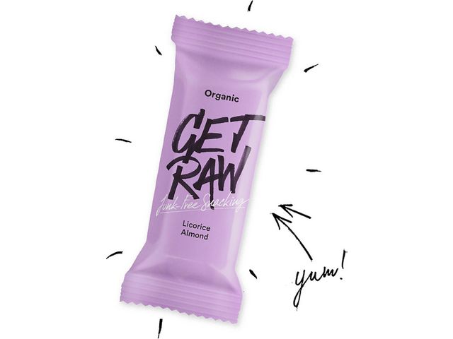 GET RAW Bar Licorice och Almond, st