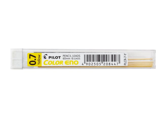 Pilot Reservstift Color ENO 0,7 Gul, fp om 6 st