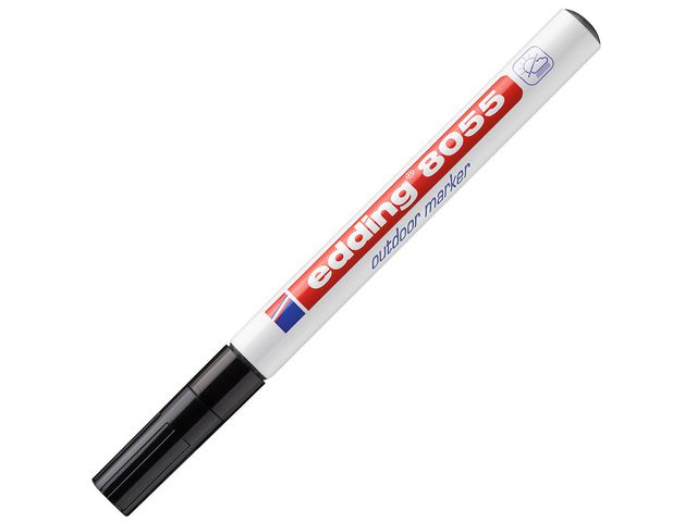 edding Märkpenna 8055 för utomhusbruk med 1 - 2 mm, svart, st
