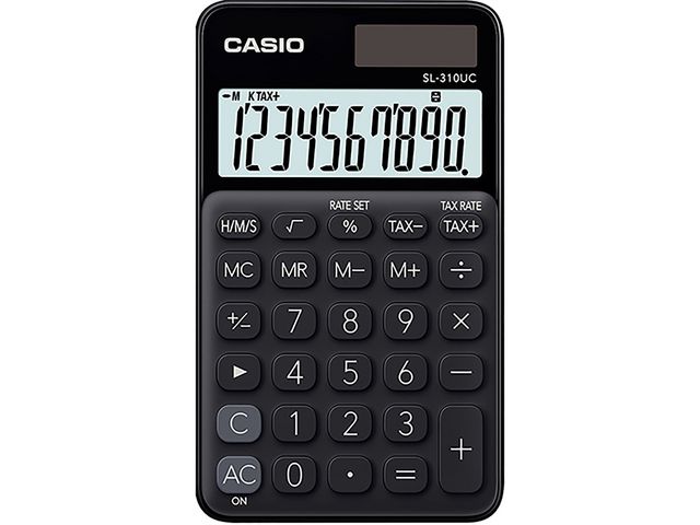 Casio Miniräknare SL-310UC Svart, st