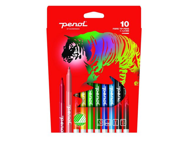 PENOL Fiberpenna fine, fp om 10 st