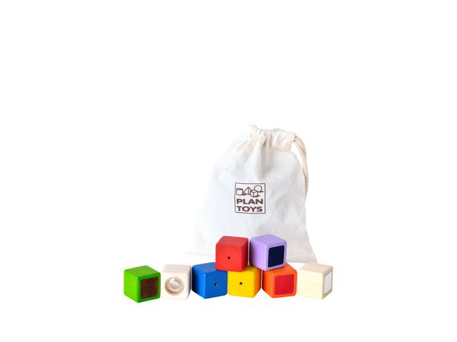 Sensoriska aktivitetsklossar PLANTOYS, fp om 9 st