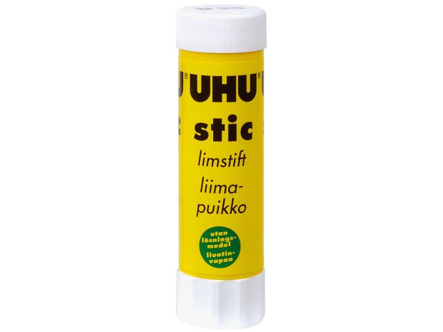 Uhu Limstift, utan lösningsmedel, tvättbart, 40 g, st
