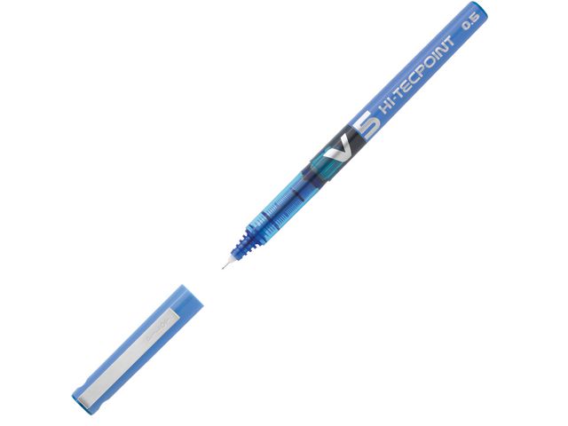Pilot Bläckkulpenna, Hi-Tecpoint V5, 0,5 mm, blå, st