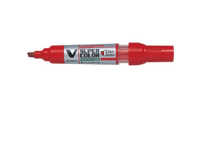 Pilot Begreen Begreen V Super Color permanent märkpenna, mejselformad spets på 5,0 mm, röd, st