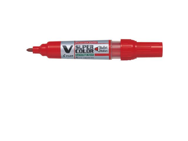 Pilot Begreen Begreen V Super Color permanent märkpenna, kulspets på 2,3 mm, röd, st