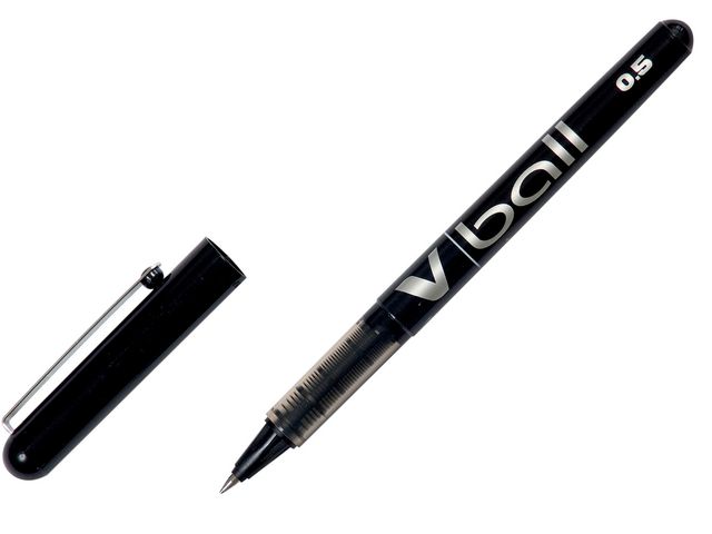 Pilot Bläckkulpenna, V-ball 0,5 mm, svart, st