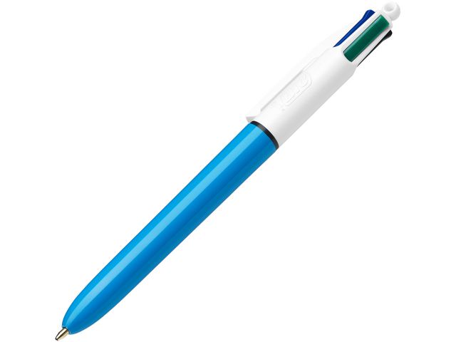 BIC® Kulpenna 4 Colours Original blå pennkropp 1,0mm bläck: svart, blå, grön, röd, st