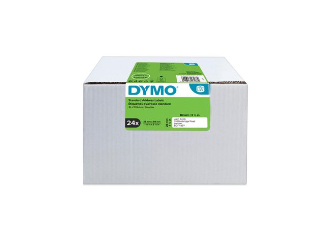 Dymo Etikett S0722360 89x28mm, rulle om 130 st