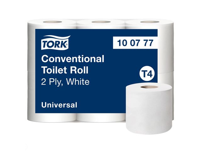 Tork Toalettpapper T4 Universal 2-lag, fp om 6 rullar