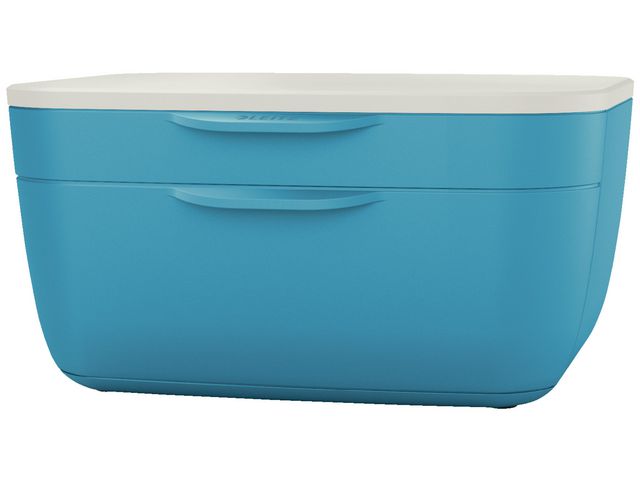 Leitz Blankettbox COSY 2 lådor blå, st