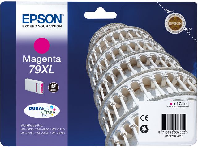 Epson Bläckpatron 79XL, magenta, st