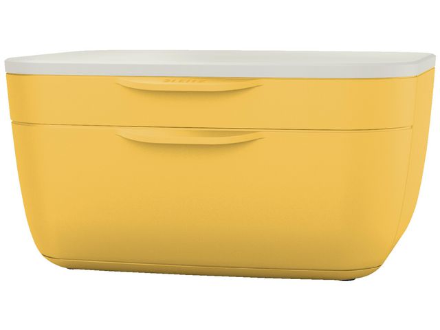 Leitz Blankettbox COSY 2 lådor gul, st