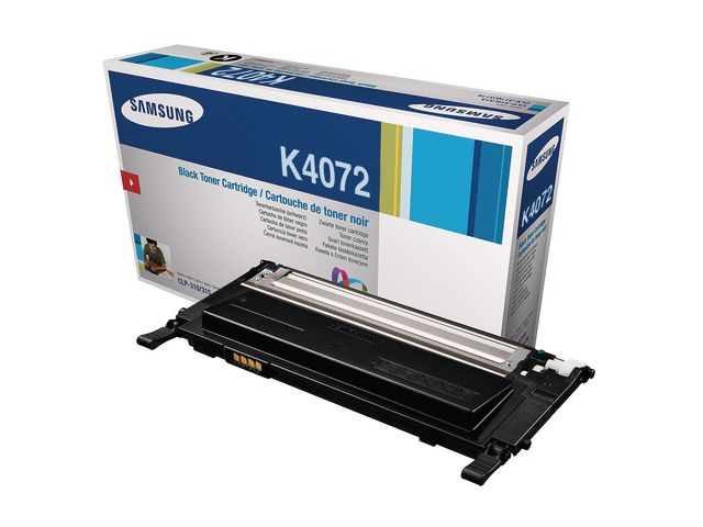 Samsung Toner, CLT-K4072S, CLT-K4072S/ELS, svart, singelförpackning, st