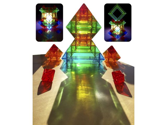 Geometriska figurer transparent, fp om 15 st