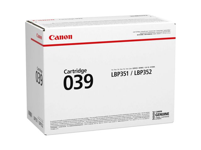 Canon Toner CRG 039 Sort, st