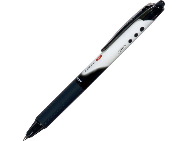 Pilot Bläckkulpenna, V-Ball 05 RT, extra tunn spets på 0,5 mm, svart, st