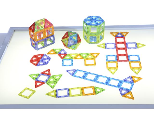 Polydron Magnetic transperant, fp om 64 st