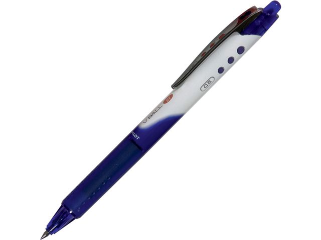 Pilot Bläckkulpenna, V-Ball 05 RT, extra tunn spets på 0,5 mm, blå, st