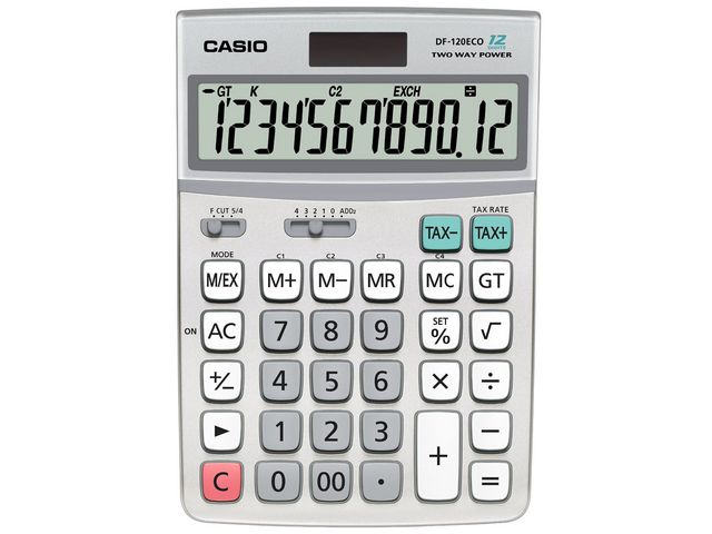 Casio Bordsräknare DF-120ECO, st