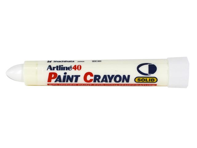 Artline Märkkrita Rund 40 Paint Cray vit, st