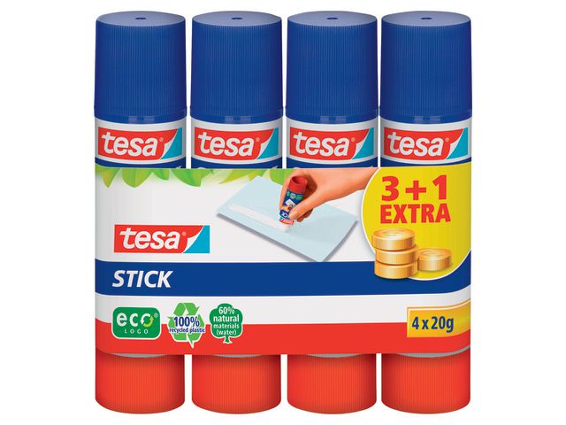tesa® Limstift ECO 20g, fp om 4 st