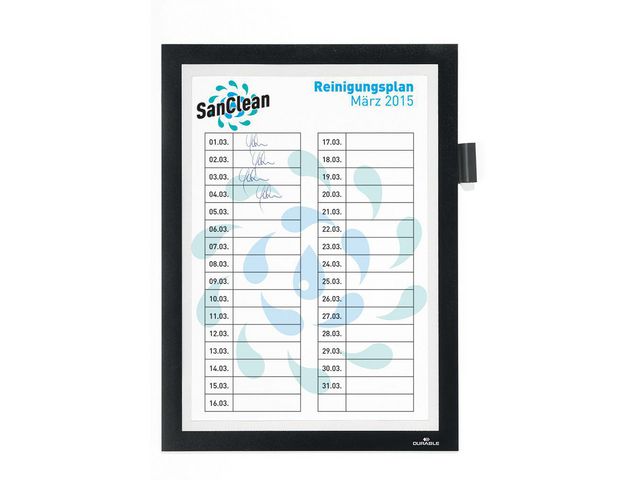 Durable Inforam självh. DURAFRAME® NOTE A4 svart, st
