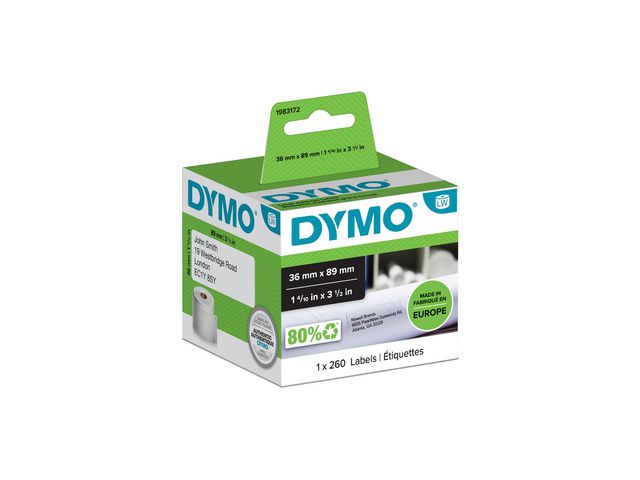 Dymo Etikett 89x36mm, st